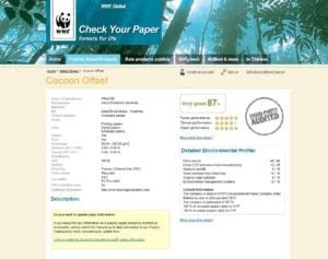 Kontroller WWF-resultatet for papir for målfargingspapir